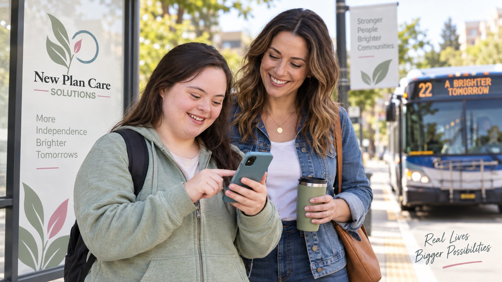 A young adult at the entrance of a new apartment, independent living support in St. Louis